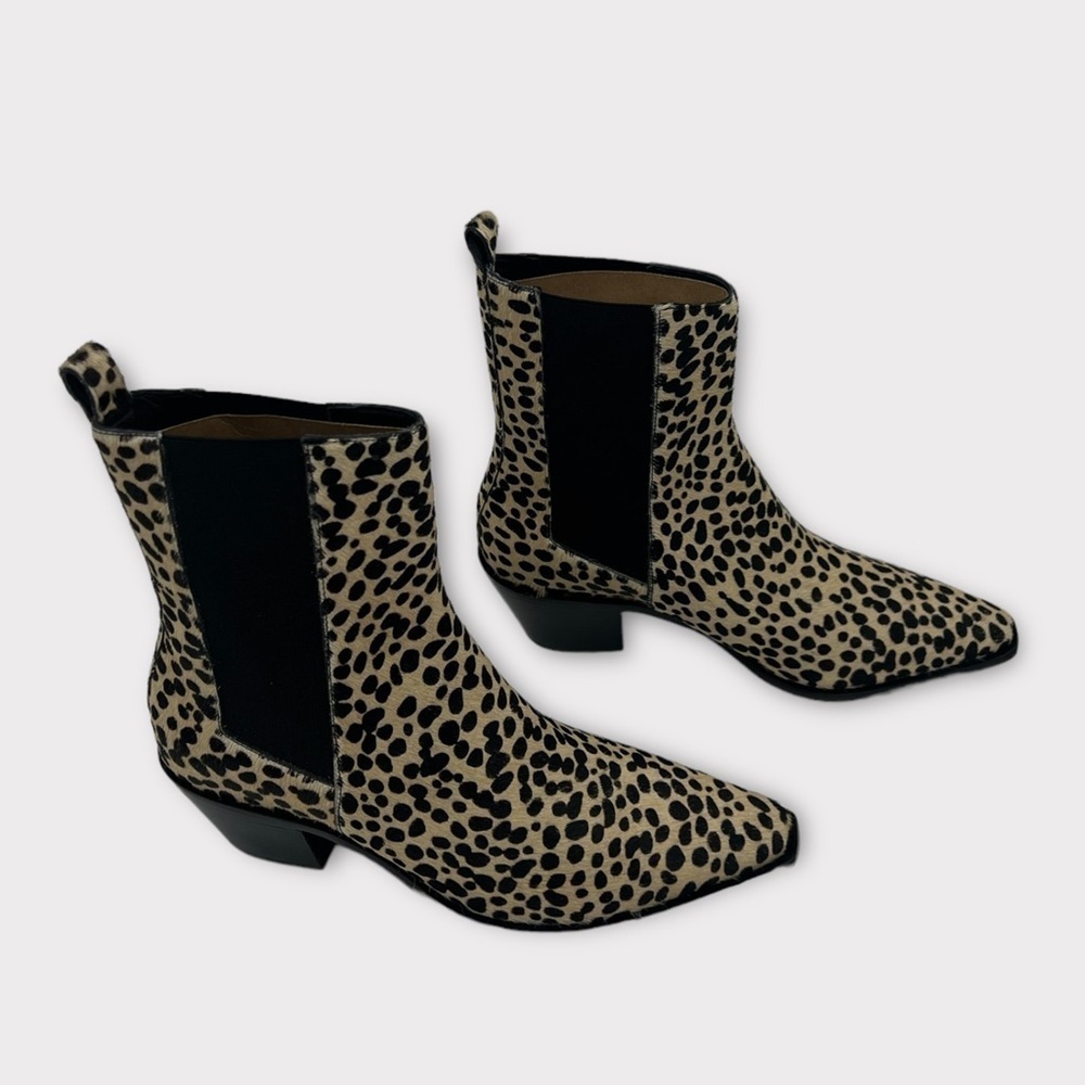 Reformation‎ Boots Ophelia Western Chelsea  Cheetah Shoes Sz 11 NEW